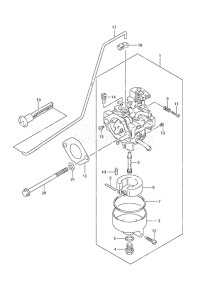 Outboard DF 4 drawing Carburetor