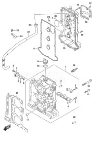 Outboard DF 40A drawing Cylinder Head