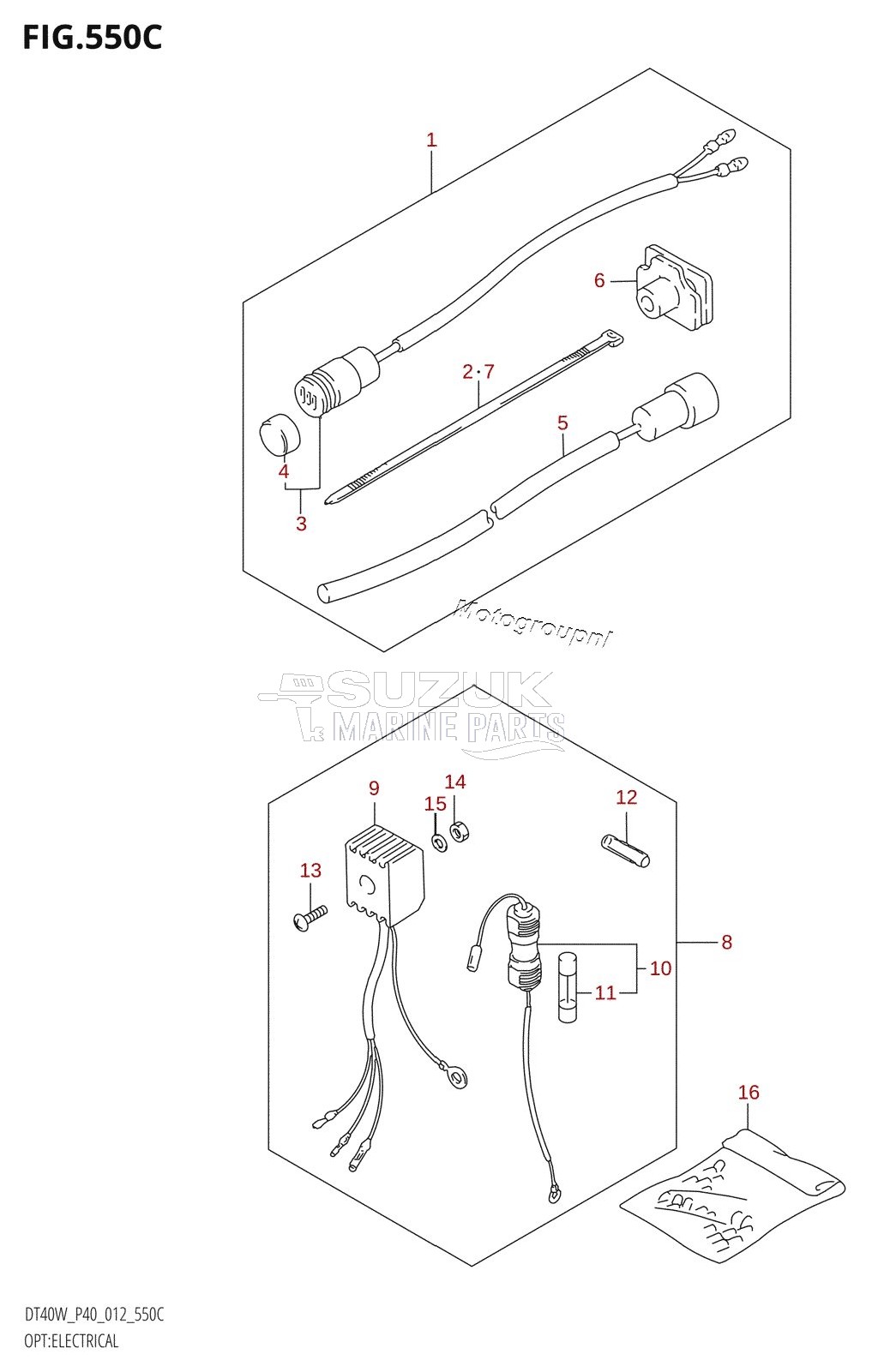 OPT:ELECTRICAL (DT40WK:P40:M-STARTER)