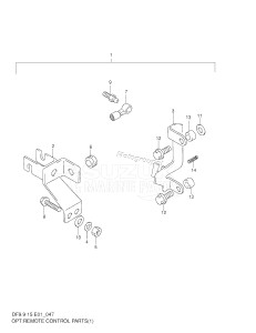 DF15 From 01501F-751001 ()  1997 drawing OPT:REMOTE CONTROL PARTS