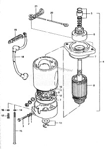 DT85 From 8501-200000 ()  1985 drawing STARTING MOTOR