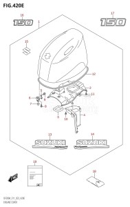 DF150A From 15003F-040001 (E01 E03 E40)  2020 drawing ENGINE COVER ((DF150AT,DF150AZ):020)