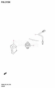 DF60A From 06003F-410001 (E01 E40)  2014 drawing SENSOR (DF60AQH:E40)