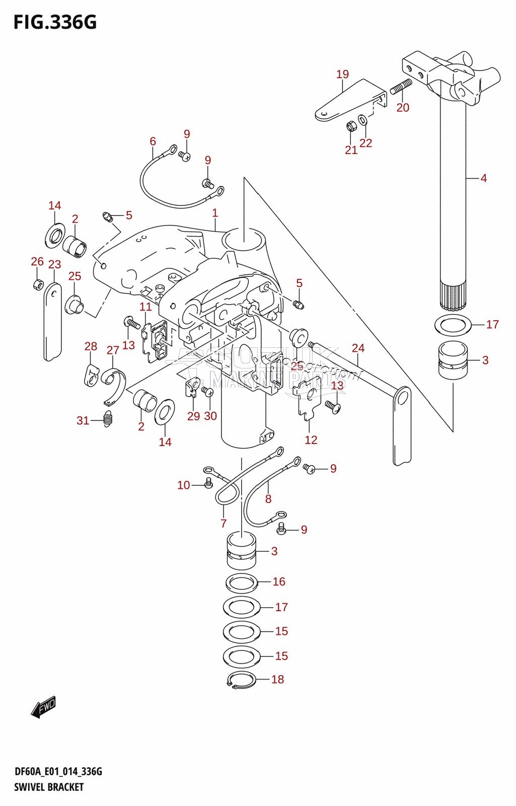 SWIVEL BRACKET (DF60A:E01)