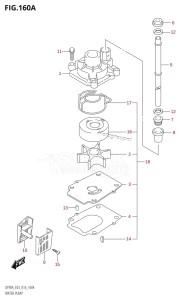 DF70A From 07003F-610001 (E03)  2016 drawing WATER PUMP