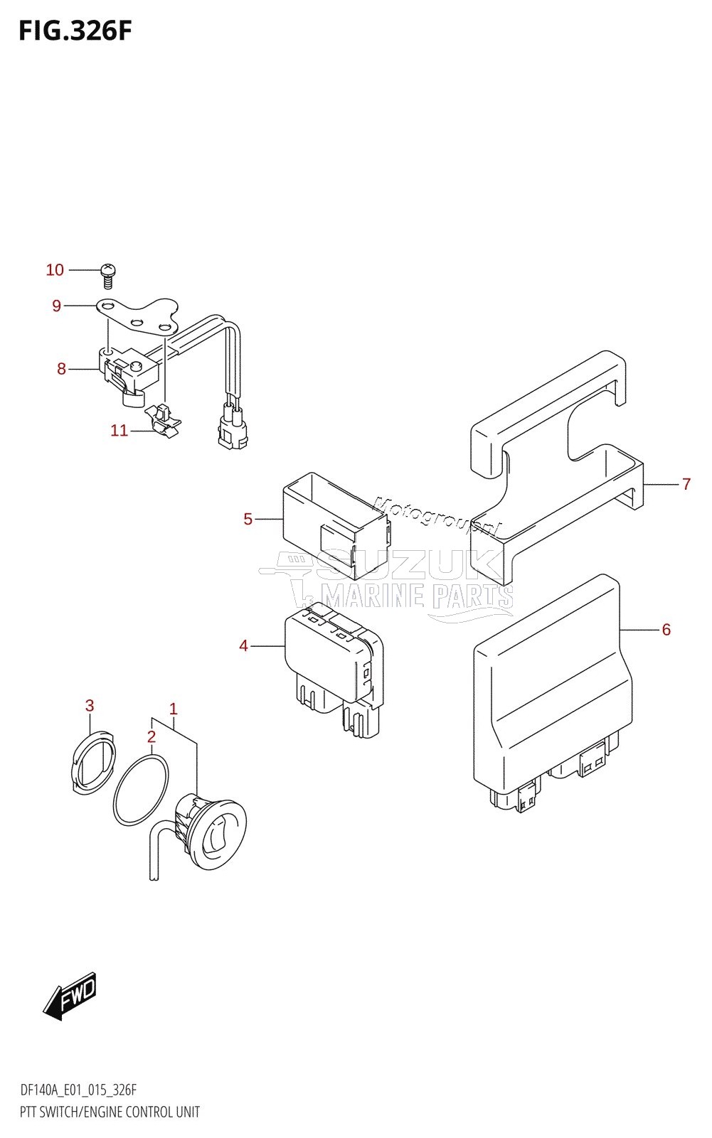 PTT SWITCH /​ ENGINE CONTROL UNIT (DF140AT:E01)