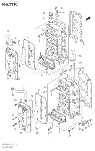 22503F-310001 (2013) 225hp E01 E40-Gen. Export 1 - Costa Rica (DF225T) DF225T drawing CYLINDER HEAD (DF200Z:E01)