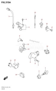 DF70A From 07003F-040001 (E01 E03 E11 E40)  2020 drawing SENSOR (DF70A,DF70ATH,DF80A,DF90A,DF90ATH)