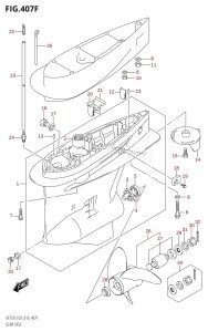 DF200 From 20002F-610001 (E03)  2016 drawing GEAR CASE (DF250Z:E03)