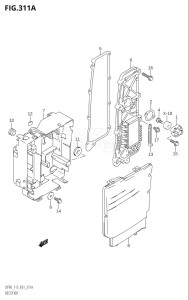 11501F-151001 (2001) 115hp E01-Gen. Export 1 (DF115TK1) DF115T drawing RECTIFIER