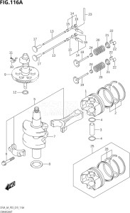 00603F-910001 (2019) 6hp P03-U.S.A (DF6A) DF6A drawing CRANKSHAFT