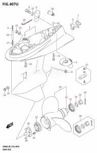 DF50A From 05004F-510001 (E01)  2015 drawing GEAR CASE (DF60AVTH:E40)