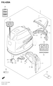 15002Z-010001 (2010) 150hp E03-USA (DF150ZK10) DF150Z drawing ENGINE COVER ((DF150T,DF150Z):(K6,K7,K8,K9))