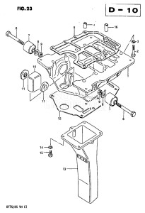 DT85 From 8501-614766 ()  1986 drawing ENGINE HOLDER