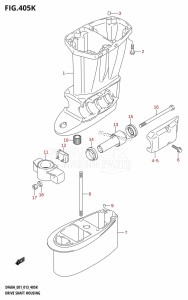 DF60A From 06002F-310001 (E01 E40)  2013 drawing DRIVE SHAFT HOUSING (DF60AQH:E40)