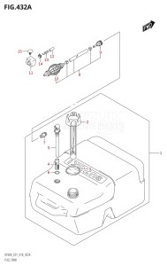 04003F-810001 (2018) 40hp E01-Gen. Export 1 (DF40AQH  DF40AT  DF40ATH) DF40A drawing FUEL TANK