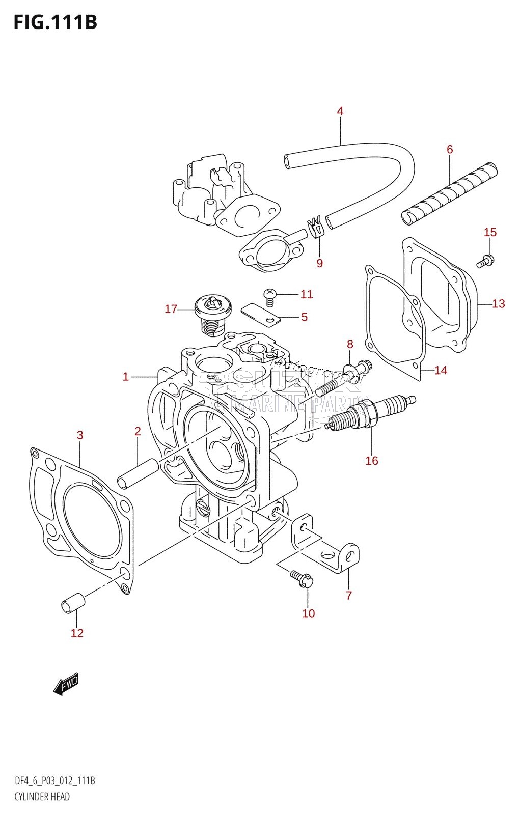 CYLINDER HEAD (DF6:P03)