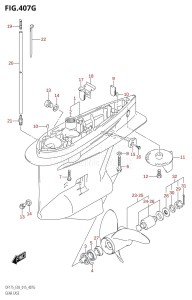 DF175ZG From 17502Z-510001 (E03)  2015 drawing GEAR CASE (DF175Z:E03)