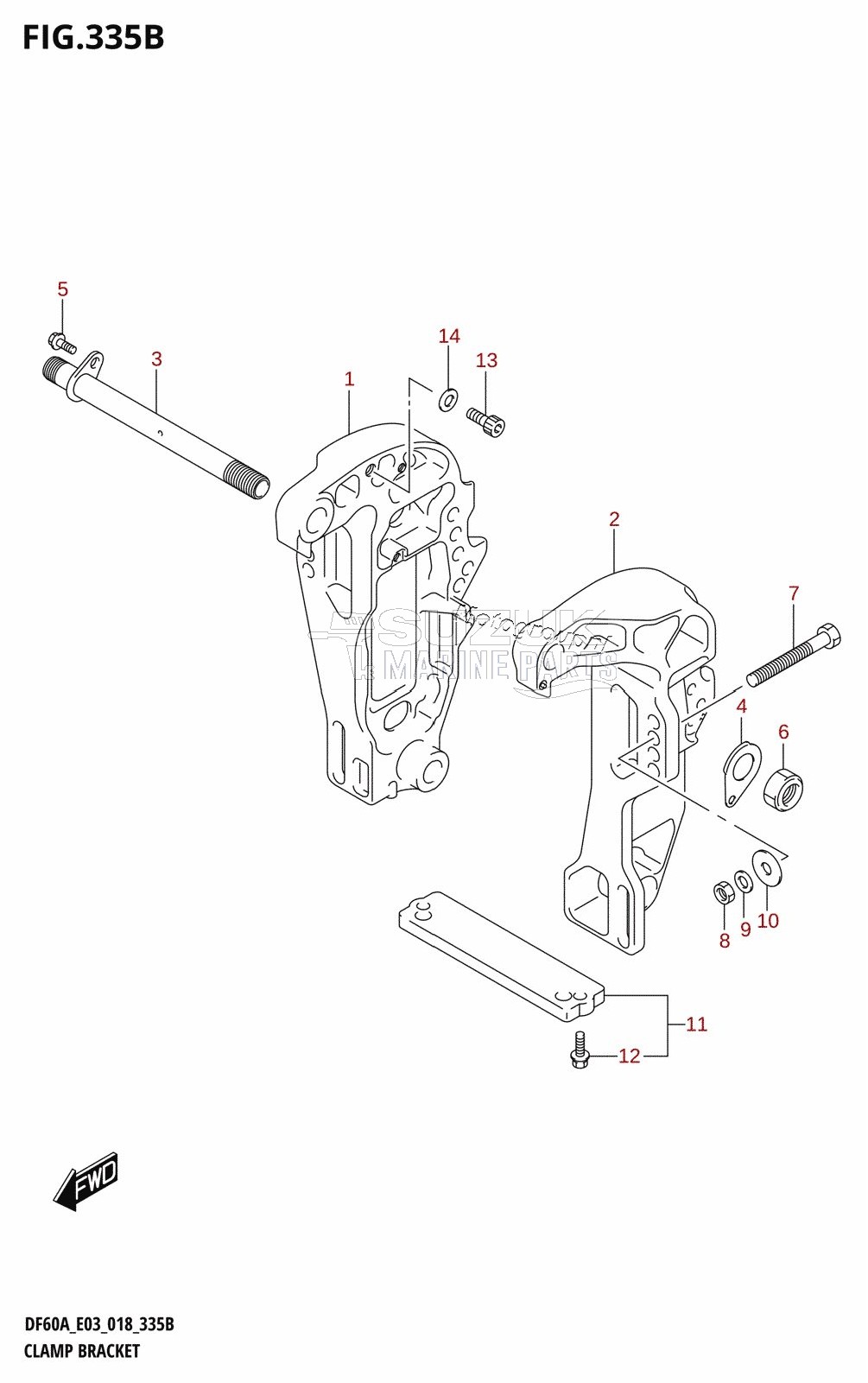 CLAMP BRACKET (DF60A)