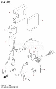 DF50A From 05004F-710001 (E01)  2017 drawing PTT SWITCH /​ ENGINE CONTROL UNIT (DF60AVT:E40)