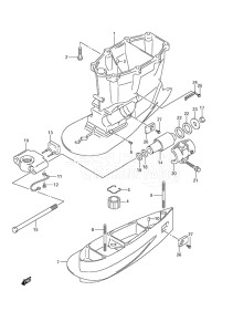 Outboard DF 300A drawing Drive Shaft Housing