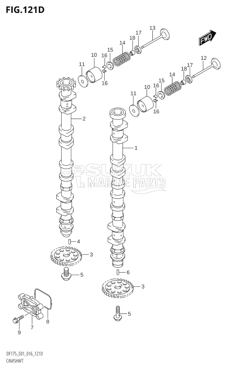 CAMSHAFT (DF150TG:E40)