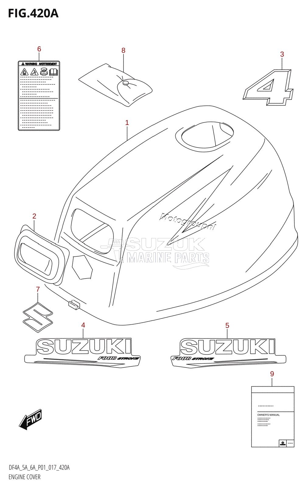 ENGINE COVER (DF4A:P01)