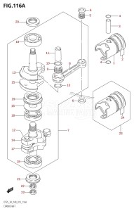 DT30 From 03005-310001 ()  2013 drawing CRANKSHAFT (DT25K:P36)