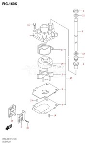 DF80A From 08002F-510001 (E03)  2015 drawing WATER PUMP (DF90ATH:E40)