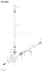 00251F-800000 (2008) 2.5hp P01-Gen. Export 1 (DF2.5K8) DF2.5 drawing DRIVE SHAFT