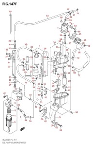 DF225Z From 22503Z-310001 (E01 E40)  2013 drawing FUEL PUMP /​ FUEL VAPOR SEPARATOR (DF225T:E40)