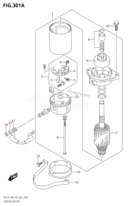 DF30A From 03003F-240001 (P01 P40)  2022 drawing STARTING MOTOR (DF25A,DF25AR,DF25ATH)