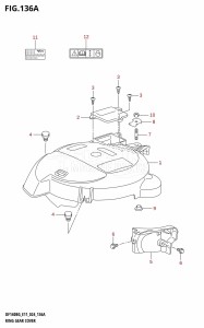 DF115BG From 11505F-440001 (E11 - E40)  2024 drawing RING GEAR COVER