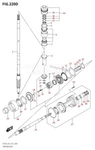 DF225Z From 22503Z-910001 (E01 E40)  2019 drawing TRANSMISSION (DF200Z:E40)