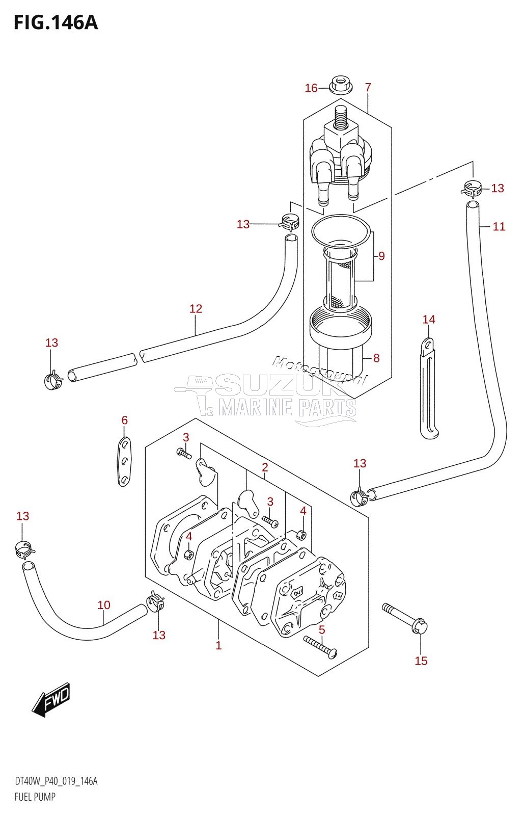 FUEL PUMP (DT40W,DT40WR)