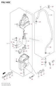 DF175TG From 17502F-410001 (E01 E40)  2014 drawing FUEL VAPOR SEPARATOR (DF150TG:E01)