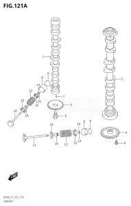 07003F-240001 (2022) 70hp E11 E40-Gen. Export 1-and 2 (DF70AT  DF70ATH  DF70ATH) DF70A drawing CAMSHAFT (DF70A,DF70ATH)