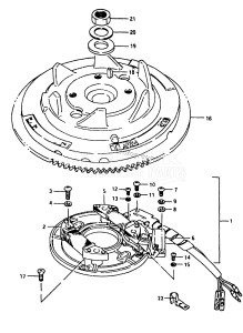 DT40 From 04003-351001 ()  1993 drawing MAGNETO