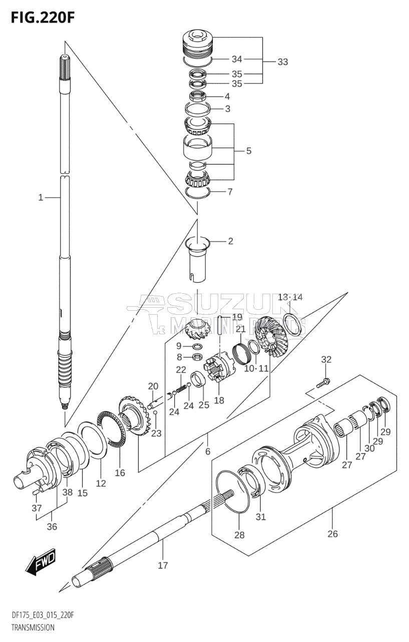 TRANSMISSION (DF175TG:E03)