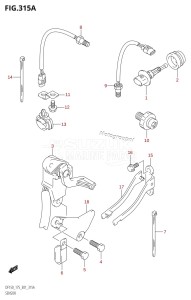 DF150 From 15001F-680001 (E01)  2006 drawing SENSOR