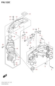 02504F-710001 (2017) 25hp P01-Gen. Export 1 (DF25A  DF25AR  DF25AT  DF25ATH) DF25A drawing INTAKE MANIFOLD (DF25AT:P01)