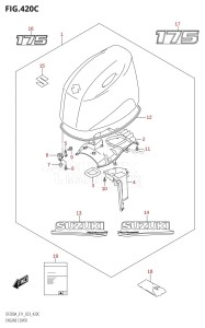 DF200AZ From 20003Z-040001 (E01 E03 E40)  2020 drawing ENGINE COVER ((DF175AT,DF175AZ):020)