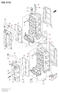 DF250Z From 25003Z-310001 (E03)  2013 drawing CYLINDER HEAD (DF225T:E03)