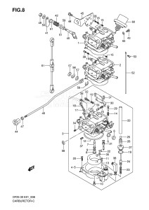 DF25Q From 02501F-421001 ()  2004 drawing CARBURETOR