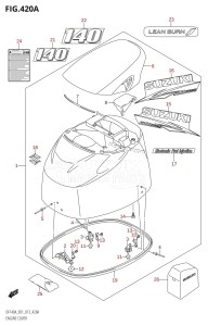 DF140AZ From 14003Z-040001 (E40)  2020 drawing ENGINE COVER