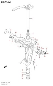 DF250Z From 25003Z-310001 (E01 E40)  2013 drawing SWIVEL BRACKET (DF250Z:E40:(X-TRANSOM,XX-TRANSOM))