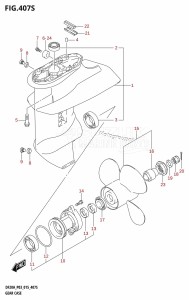 DF20A From 02002F-510001 (P03)  2015 drawing GEAR CASE (DF15ATH:P03)