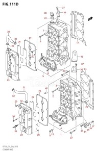 DF225T From 22503F-410001 (E03)  2014 drawing CYLINDER HEAD (DF225Z:E03)