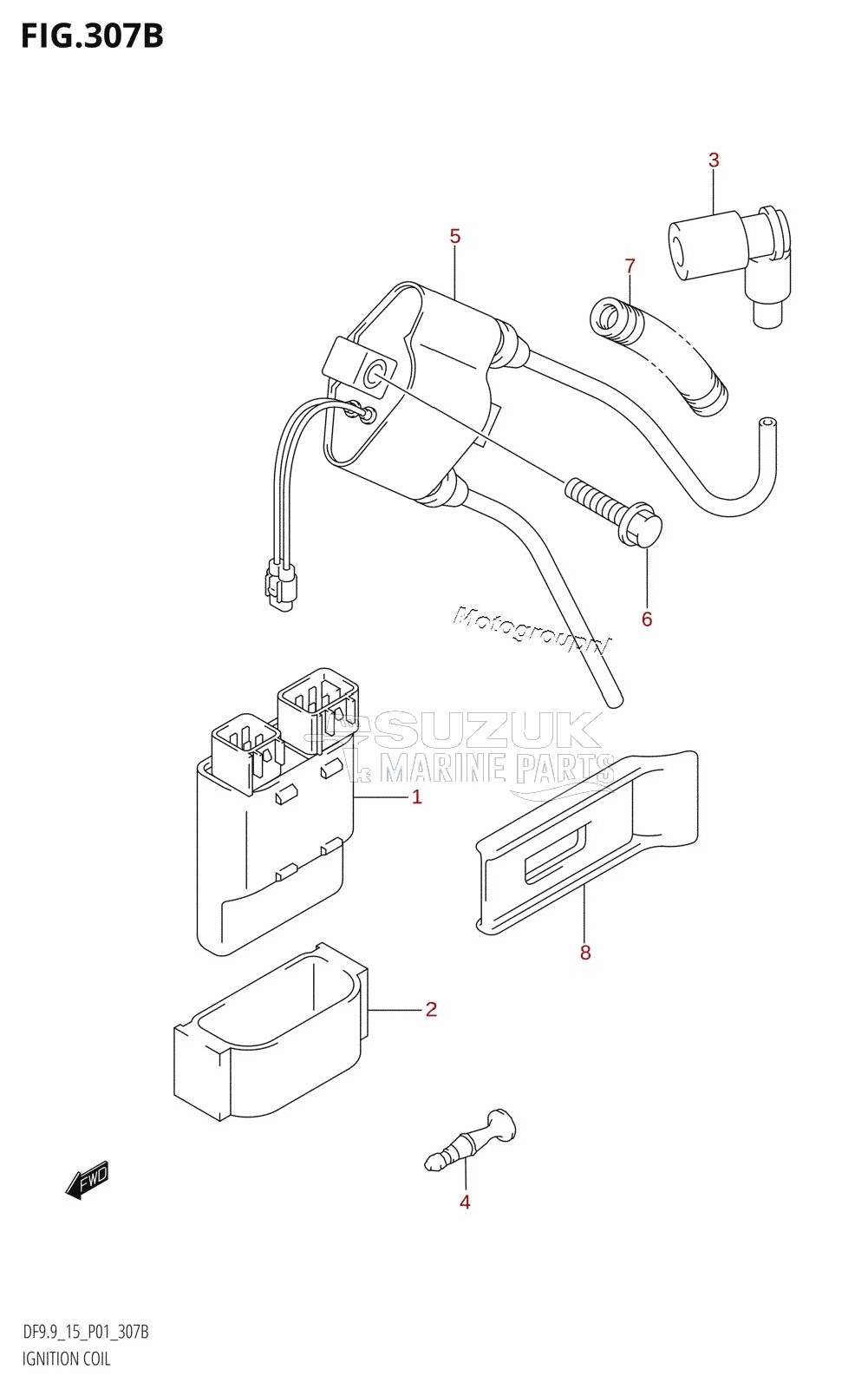 IGNITION COIL (K5,K6,K7,K8,K9,K10,011)