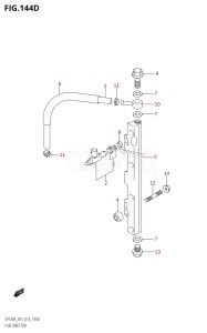 DF100A From 10003F-310001 (E01 E40)  2013 drawing FUEL INJECTOR (DF115AT:E40)